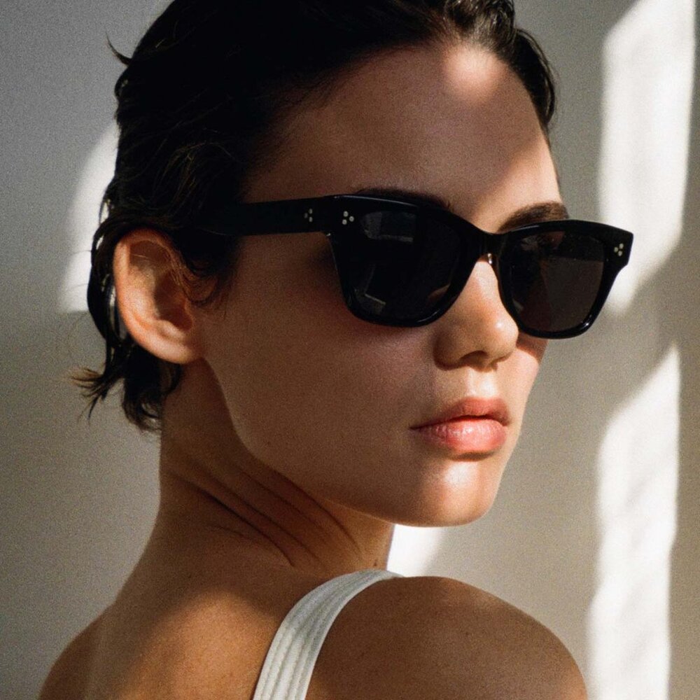 Celine Baby Audrey Black Sunglasses w/ Case